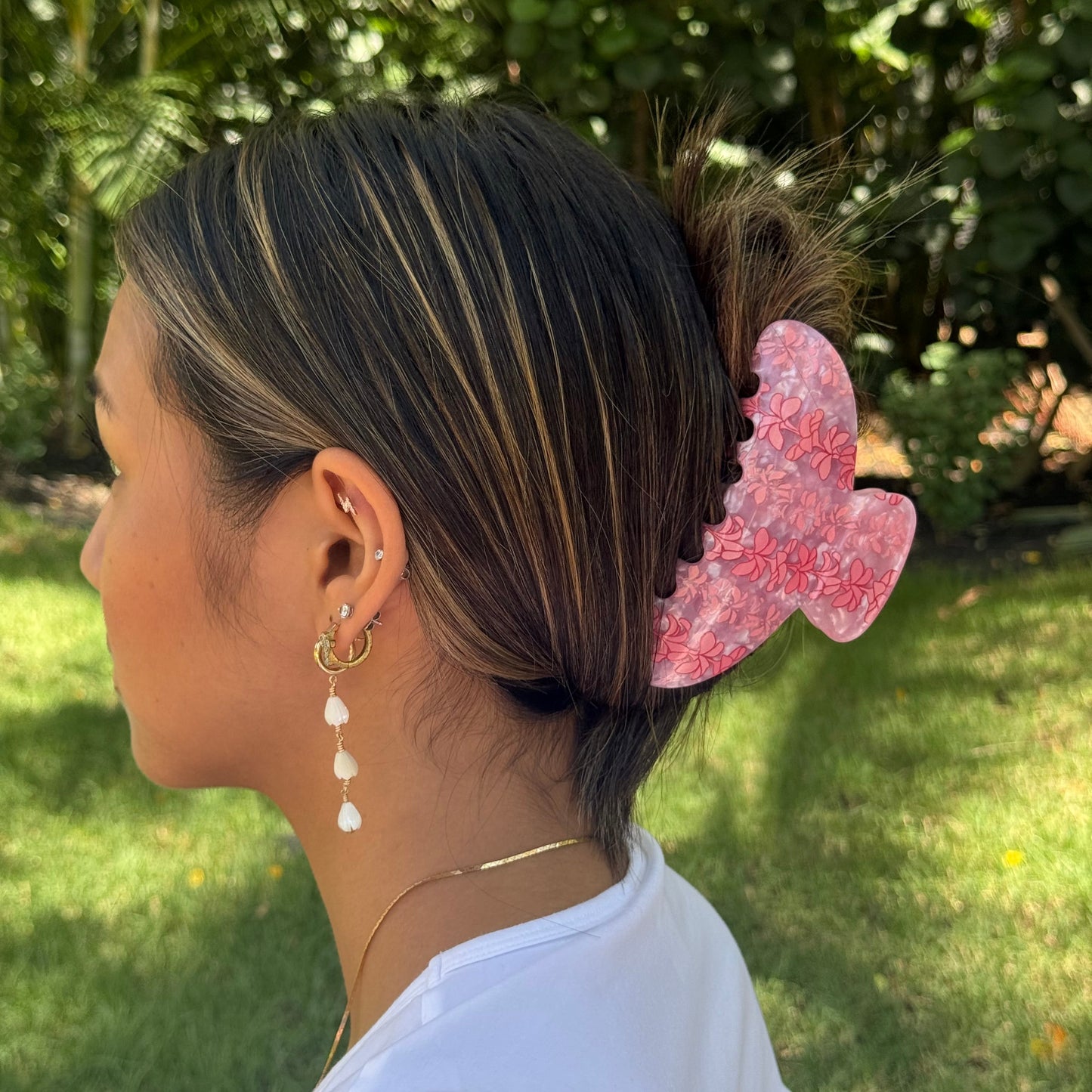 Plumeria Lei - pink bombucha