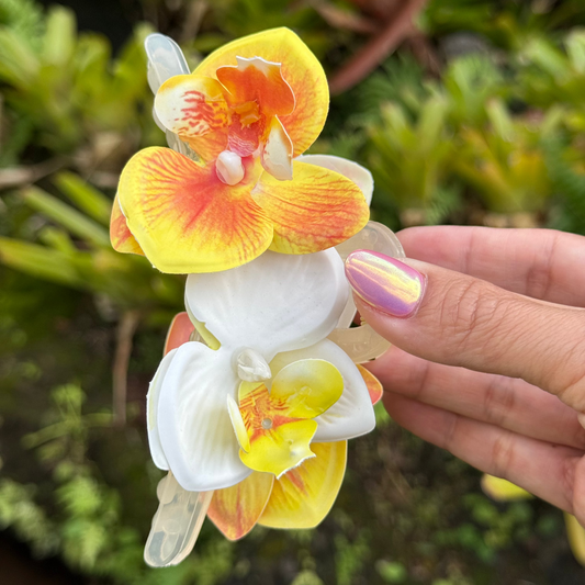Double Orchid - orange