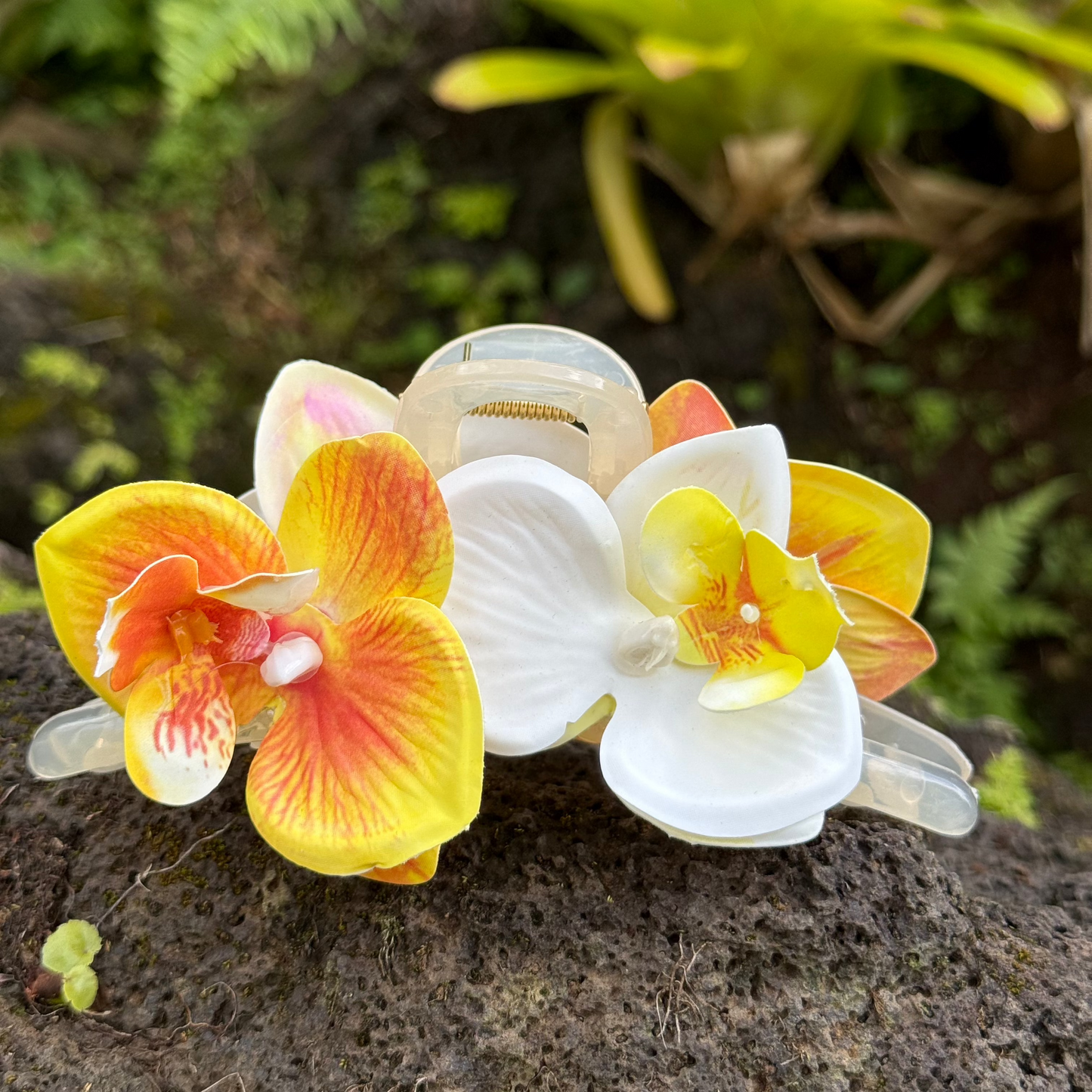 Double Orchid - orange