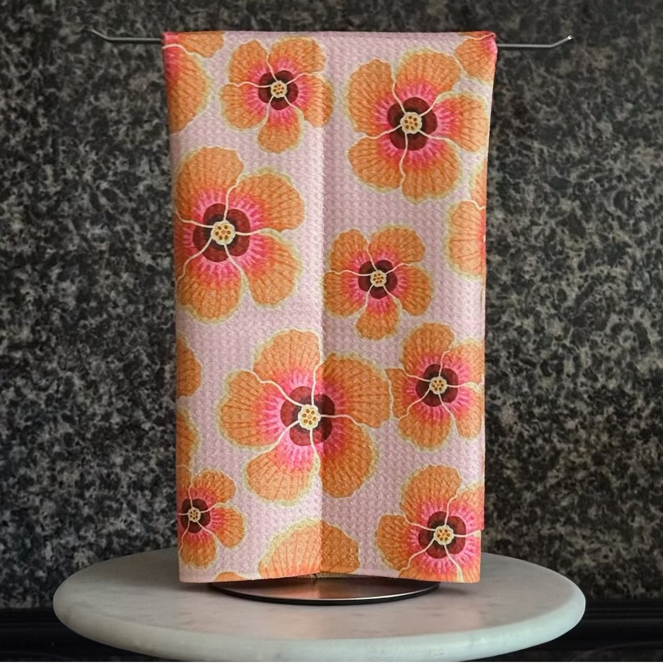 Rainbow Hibiscus Microfiber Towel | Collab x Reiko