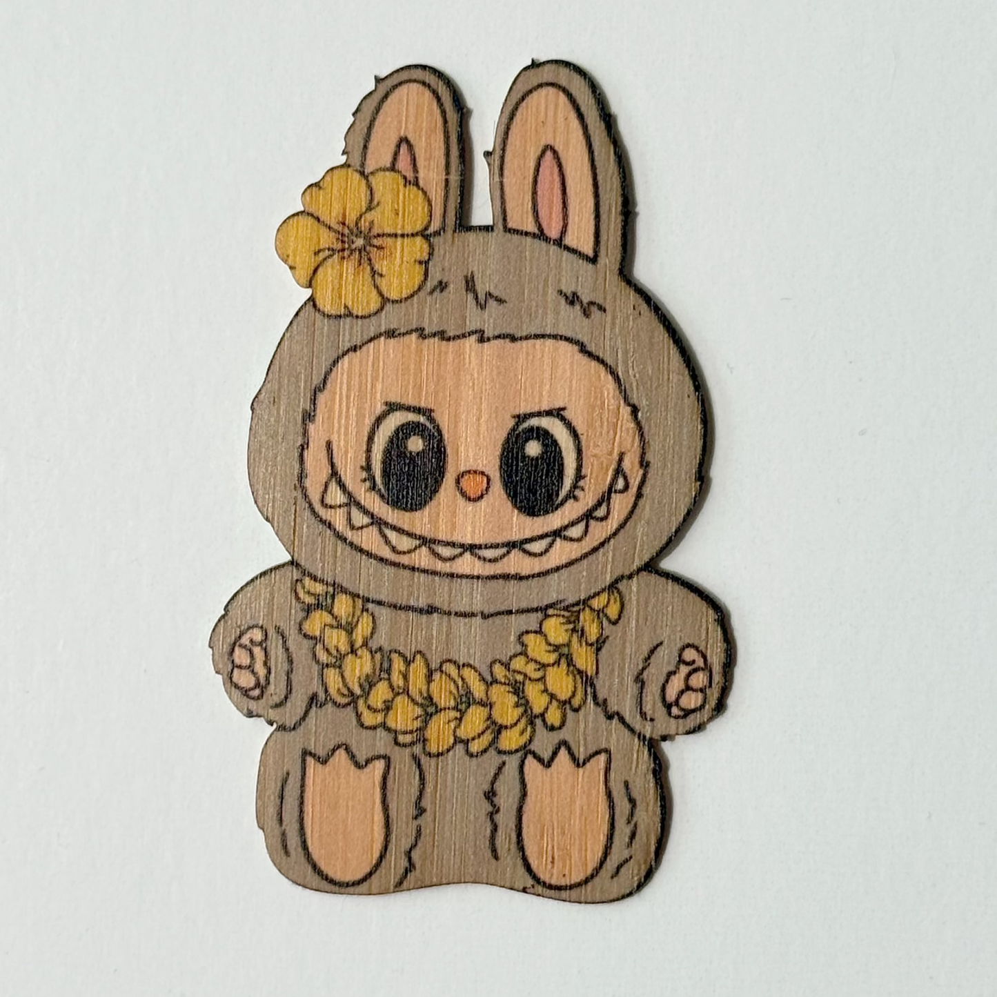 LEIbubu Ilima Lei | Bamboo Wood Sticker