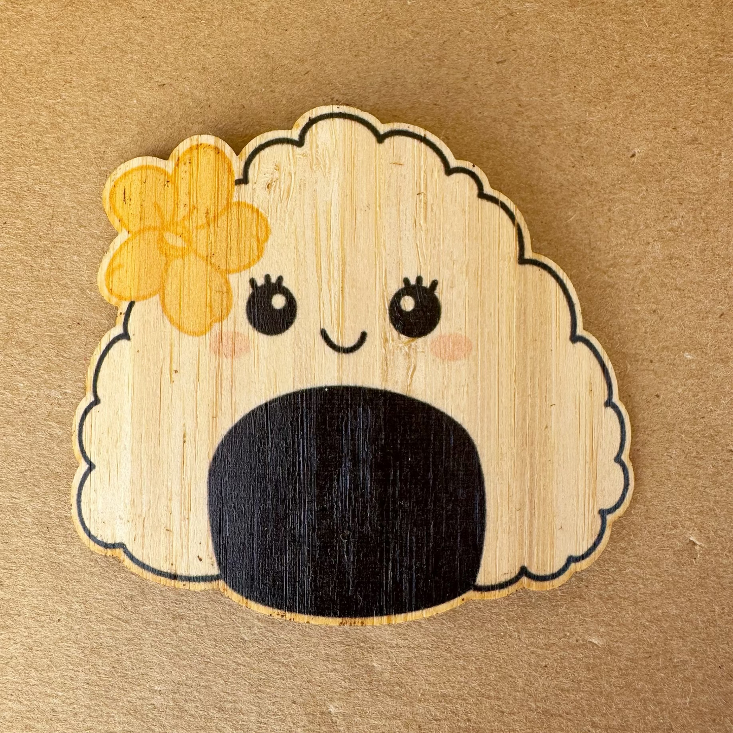 Onigiri | Bamboo Wood sticker