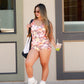 Kyla Romper Plumeria Watercolor