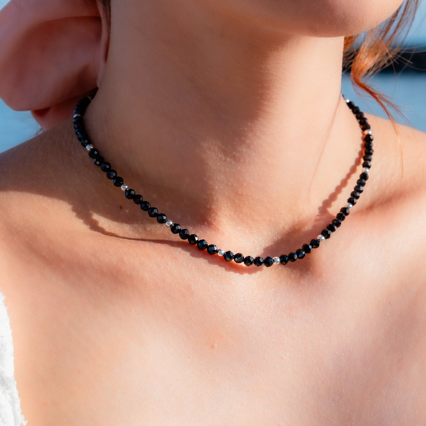 Full Black Spinel Necklace