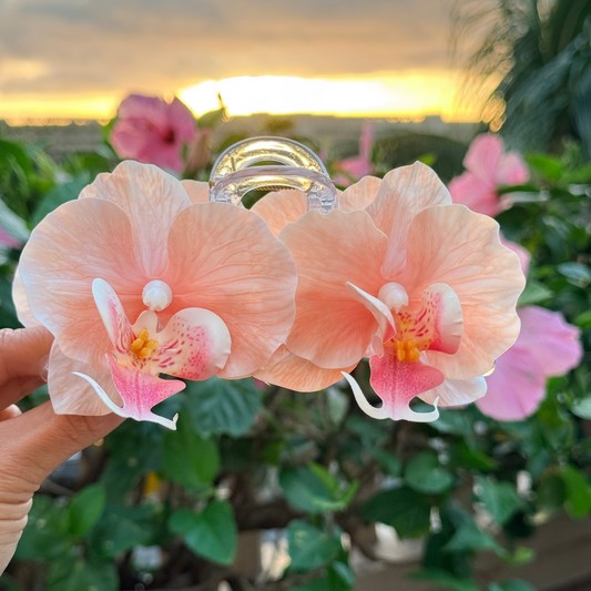 Double Orchid - peach