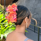 Double Orchid - amber