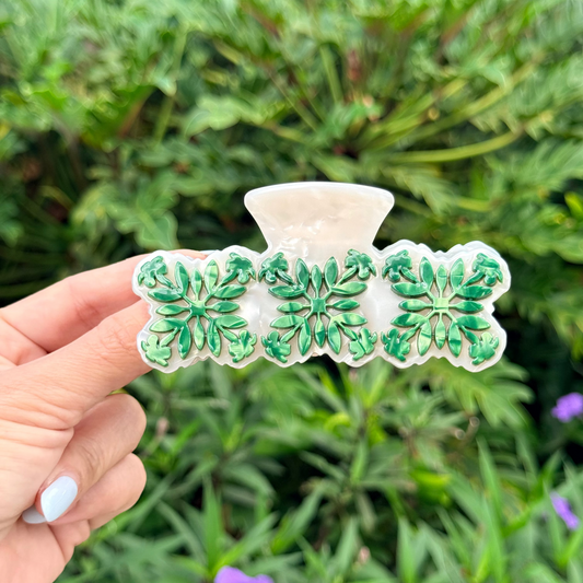Green Puakenikeni Kuiki triple| Collab x Little Drops of Aloha