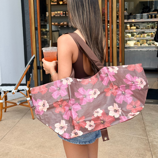 Watercolor Hau Makeke Tote
