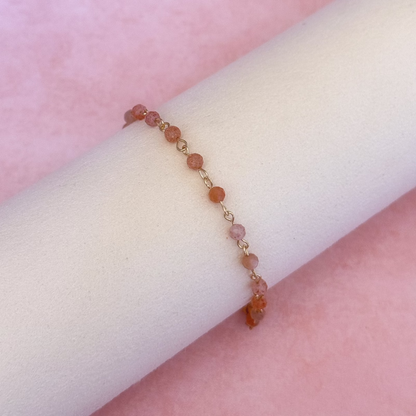 Sunstone Link Bracelets