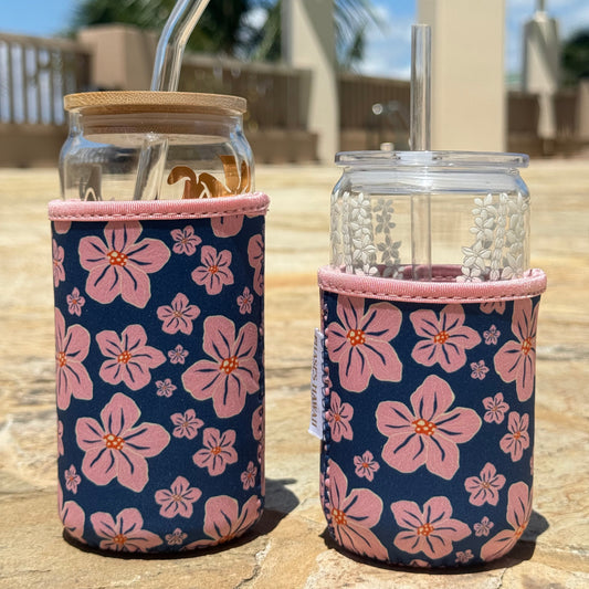 Retro Hibiscus Cup Sleeves