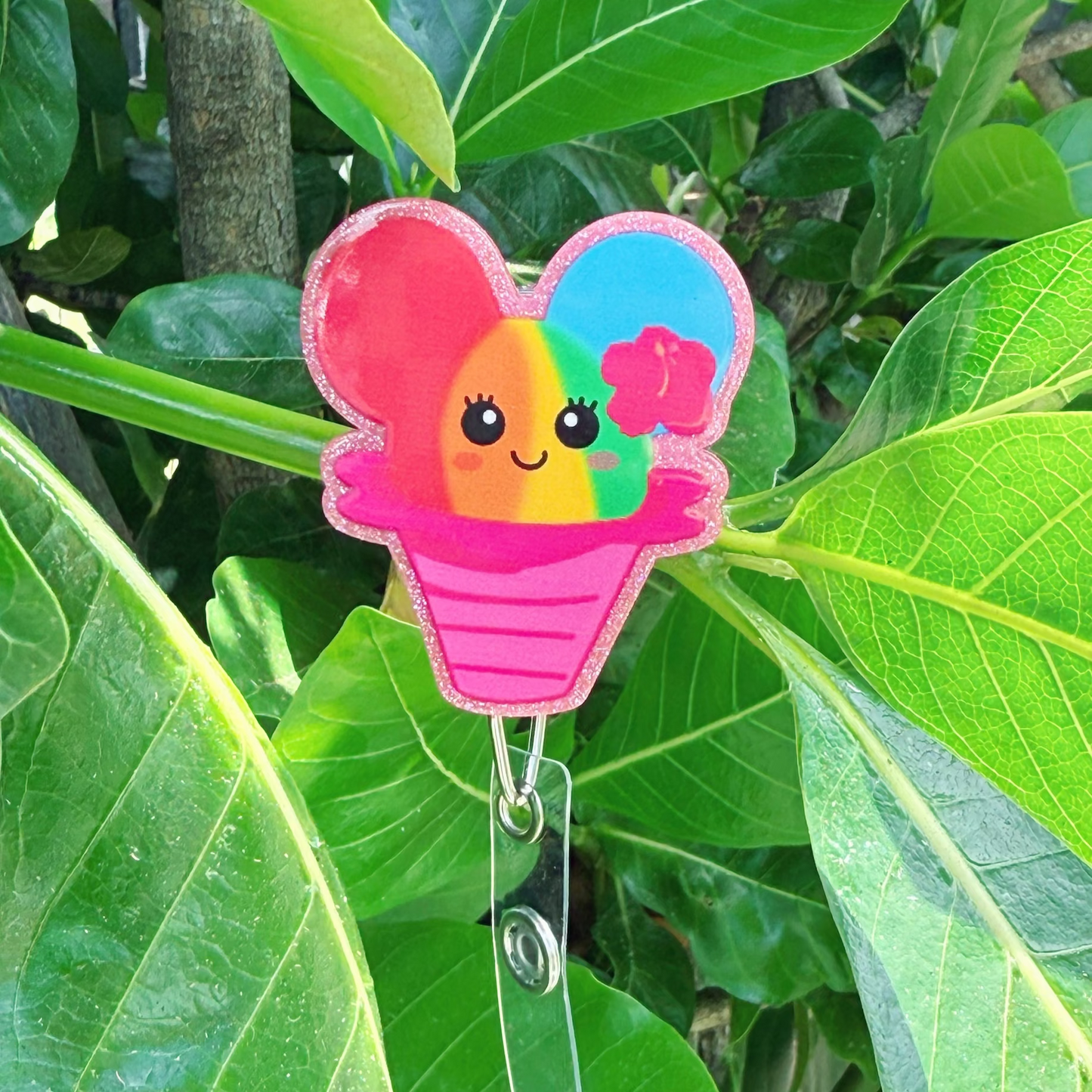 Magical Shave Ice Badge Reel
