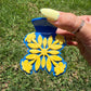 Blue + Yellow Puakenikeni 3D Kuiki Claw | Collab x Little Drops of Aloha