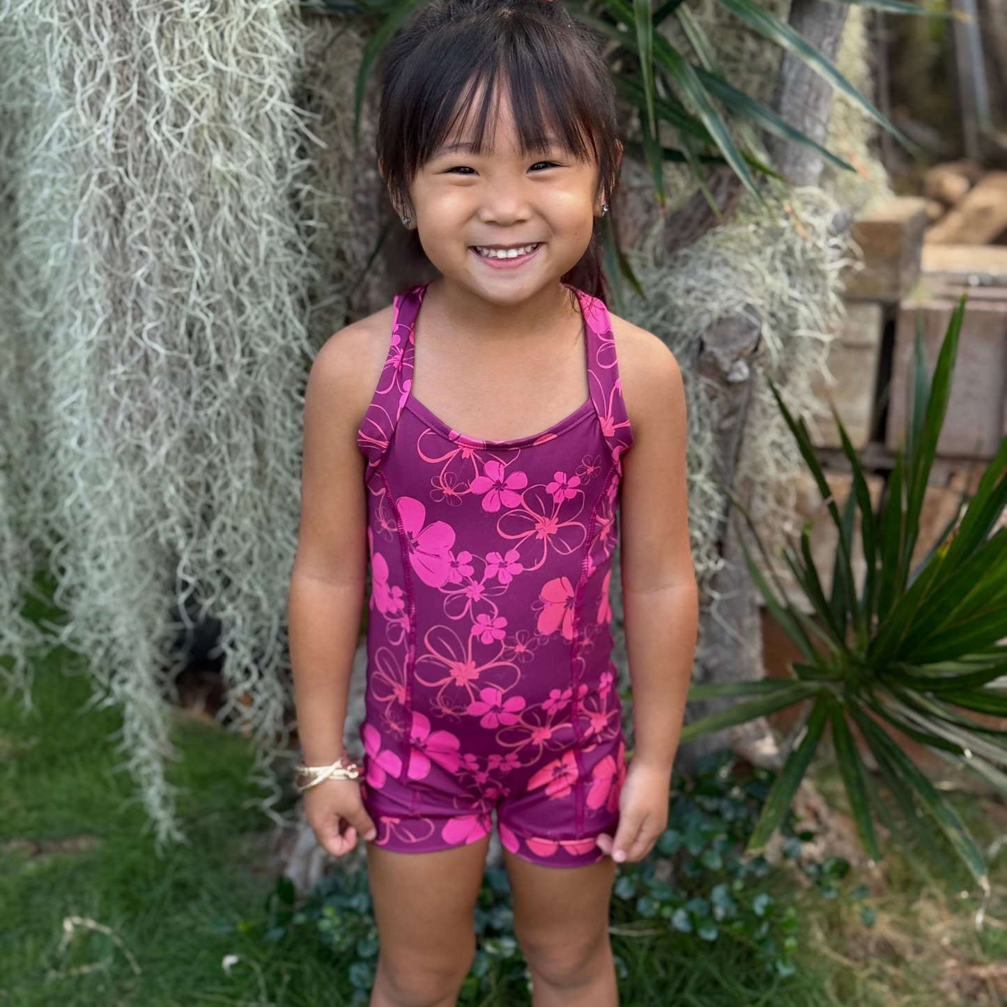 Keiki Romper Plumeria