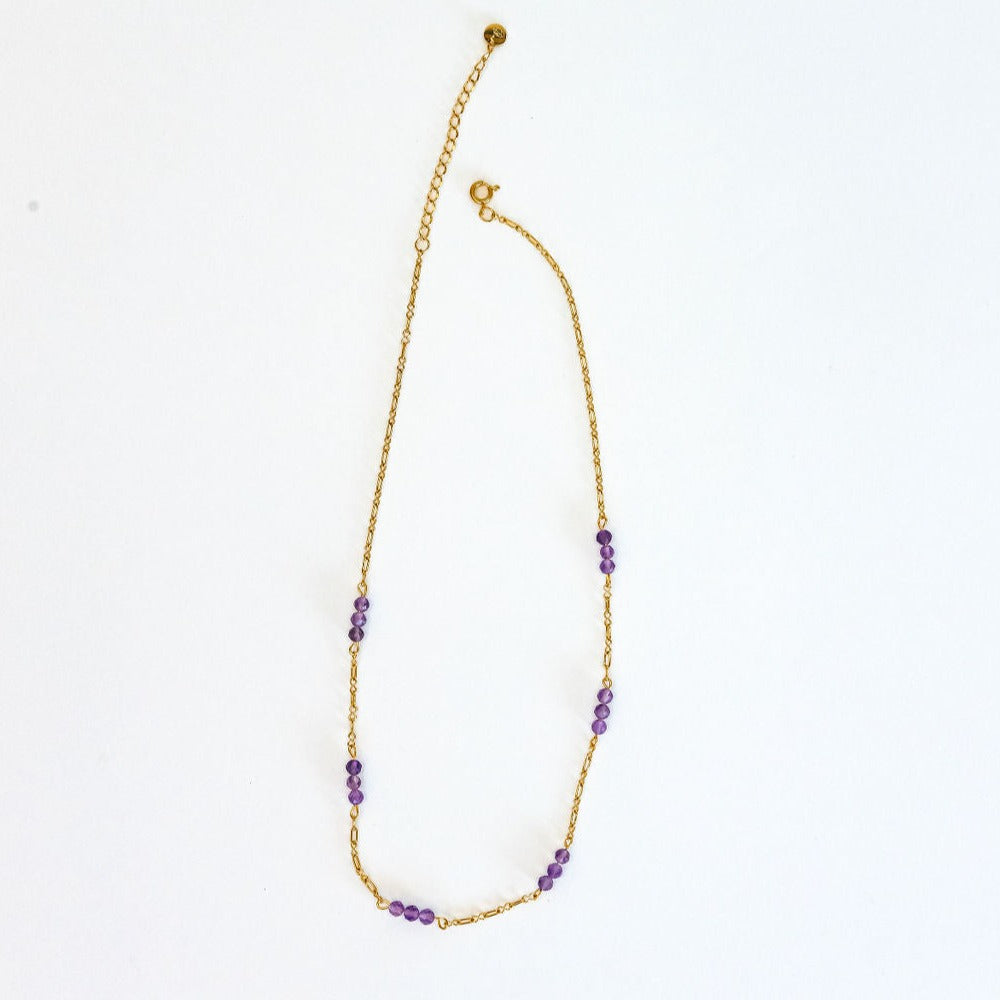 Amethyst Necklace Radiant