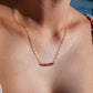October Pink Tourmaline Necklace
