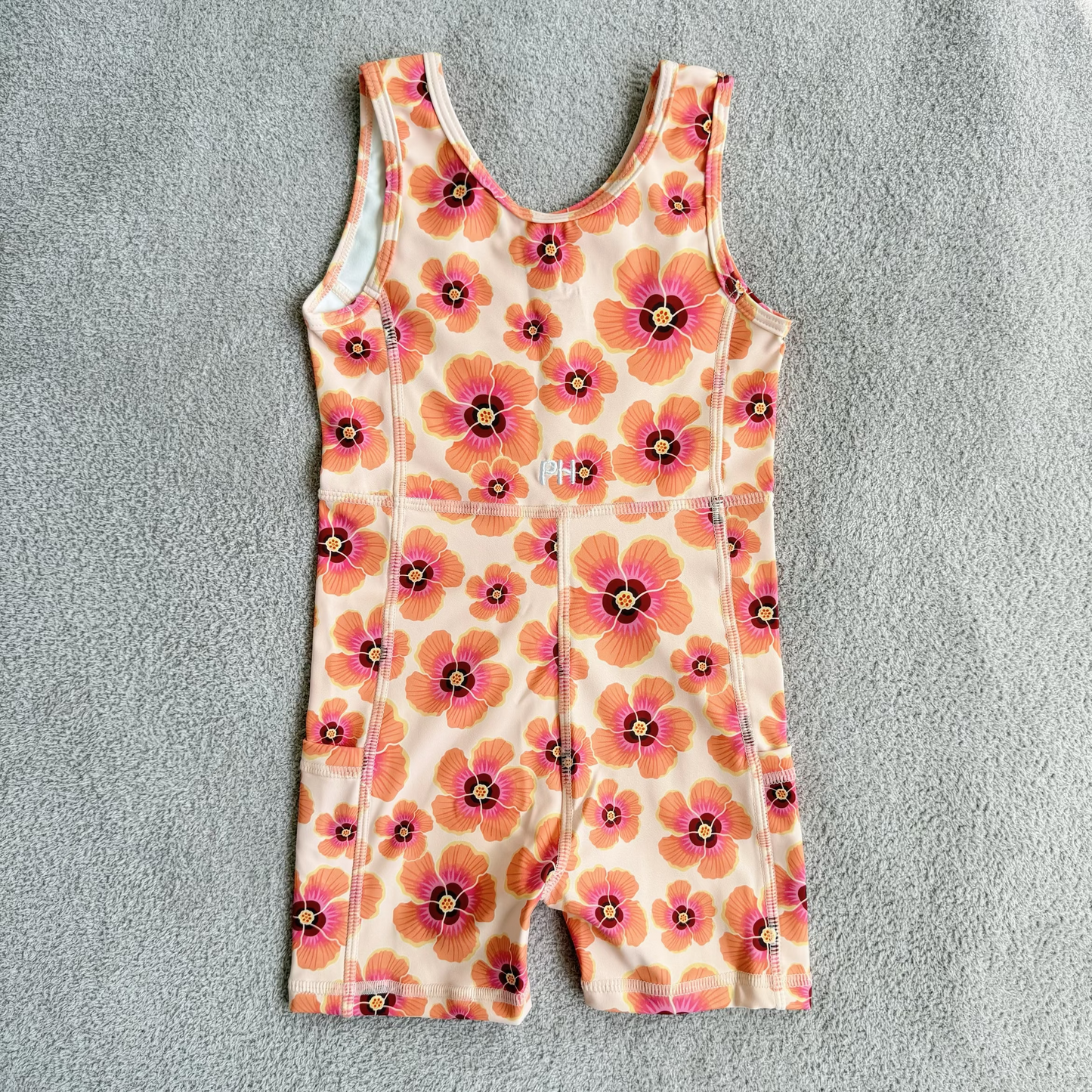 Keiki Romper Rainbow Hibiscus