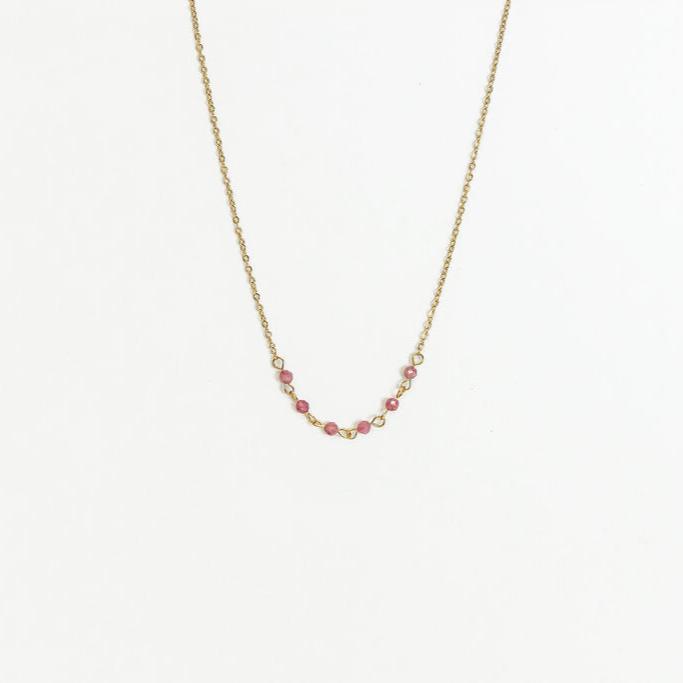 Pink Tourmaline Necklace