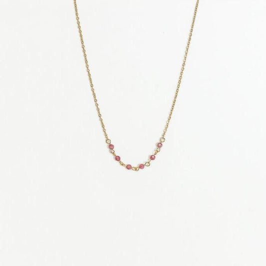 Pink Tourmaline Necklace