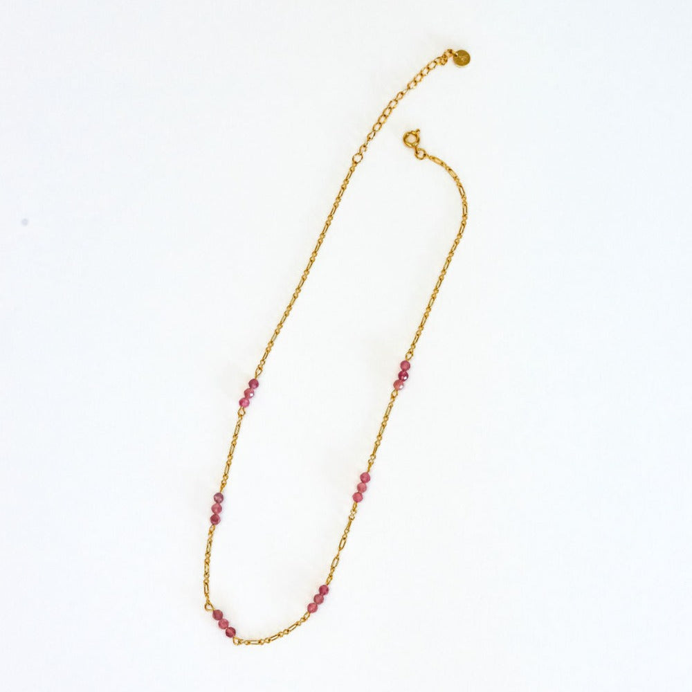 Pink Tourmaline Necklace