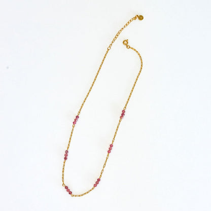 Pink Tourmaline Necklace