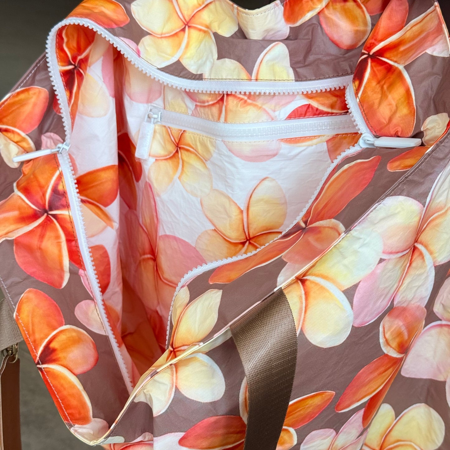 Plumeria east-west Tyvek Tote Bag