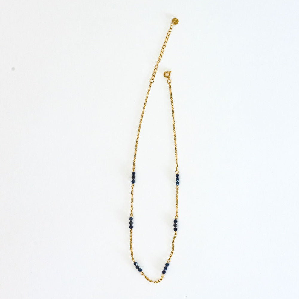 Sapphire Necklace Radiant